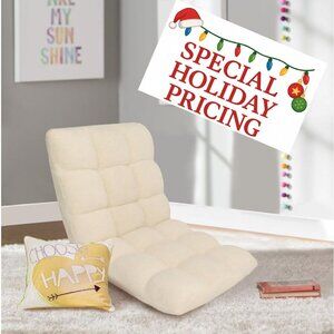 Ergonomic Floor Chair Adjustable Recliner Gaming Chair Memory Foam Living Room